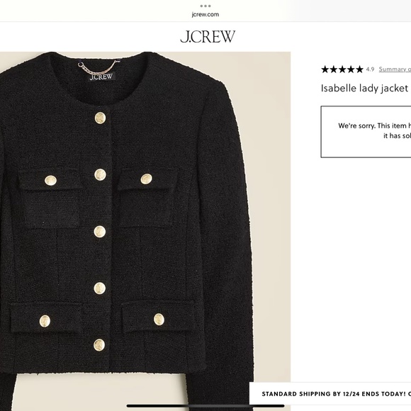 Isabella Lady Jacket in Tweed. J.Crew - Picture 10 of 10